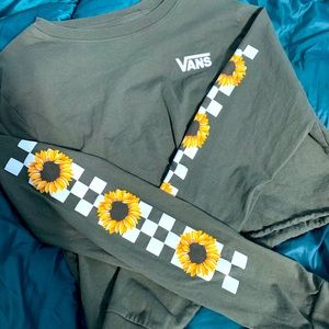 Cropped Sunflower Vans Long Sleeve